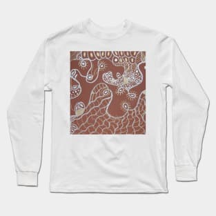 Poissons dans les vagues Long Sleeve T-Shirt